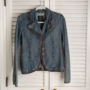 Blazer style jeans jacket